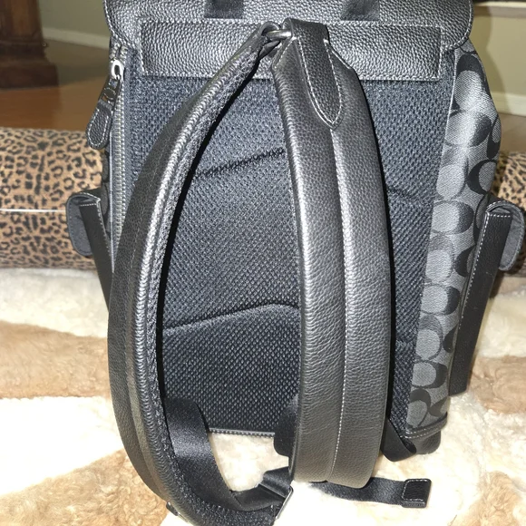 Coach Black and Gray Men's Backpack - Picture 5 of 9
